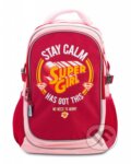 Školní batoh s pončem Baagl Supergirl – Stay calm, Presco Group, 2016