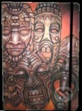 Zápisník s gumičkou A4 210x290 mm africké masky (Eden Books)