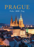 Kalendář nástěnný 2020 - Praha / Prague / Prag 24,5 x 34 cm, 2019