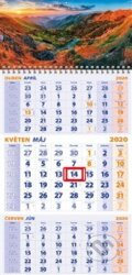 Nástěnný kalendář 3-měsiční 2020, Press Group, 2019