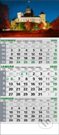 Štandard EKO 3-mesačný nástenný kalendár 2020 s motívom Bojnického zámku, 2019