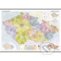 Česká republika - školní nástěnná administrativní mapa  1:375 tis./136x96 cm, Kartografie Praha