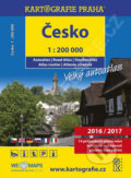 Česko: Velký autoatlas, 1:200 000, Kartografie Praha, 2016