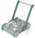 Spoločenská hra: Vozíček s kockami blue (Little Dutch)