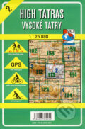 High Tatras/Vysoké Tatry 1:25 000 - turistická mapa č. 2, VKÚ Harmanec, 2009