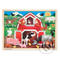 Puzzle: Drevené puzzle - domáce zvieratká (Melissa and Doug)