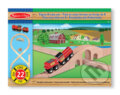Společenská hra: Vláčik s koľajami v tvare čísla osem (Melissa and Doug). Melissa and Doug, 2019