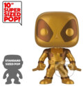 Funko POP Marvel: 10&quot; Deadpool - Thumbs Up Gold Deadpool, Funko, 2019