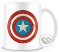 Biely keramický hrnček Marvel - Captain America: Shield, 2016