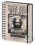 A5 blok-zápisník Harry Potter: Wanted Sirius Black kroužková vazba (14,8 x 21 cm), Harry Potter, 2017