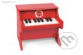 Drevený klavír pre deti Confetti červený, Janod, 2020