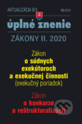 Aktualizácia II/3 - Exekučný poriadok, konkurz a reštrukturalizácia, Poradca s.r.o., 2020