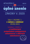Aktualizácia V/1 - Zákon o výchove a vzdelávaní - Školský zákon - Kolektív autorov, Poradca s.r.o., 2020
