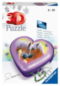 3D puzzle Srdce - koně, Ravensburger, 2020