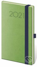 Diář 2021: New Praga zelená, kapesní týdenní, Helma365, 2020