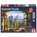 Puzzle: View of the fairytale castle (Schmidt). Schmidt