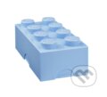 LEGO box na svačinu 100 x 200 x 75 mm - světle modrá, LEGO, 2020