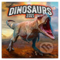 Poznámkový kalendář Dinosaurs 2021, Presco Group, 2020