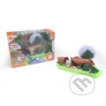 Spoločenská hra: HEXBUG Lil Nature Babies - Vlk Waya a lesní doupě, velký set (HEXBUG)
