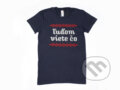 Tričko Ľuďom viete čo...: Navy (Kompot). Kompot, 2020