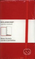 Moleskine - malý zápisník s priehradkami (červený), Moleskine