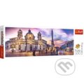 Puzzle: Piazza Navona, Řím - Panoramatické (Trefl)