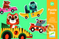 Puzzle: Puzzle duo-trio - Pretekárske autá (Djeco)