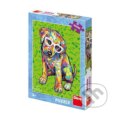 Puzzle: Štěňátko s brýlemi (Dino). Dino, 2021