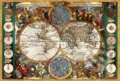 Puzzle: Starožitná mapa sveta (Castorland). Castorland