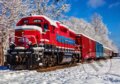 Red Train In The Snow, Bluebird, 2021