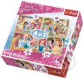 Puzzle: Disney princezny: Veselé krásky 4v1 (Trefl). Trefl, 2021