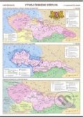 Vývoj českého státu III. (v 1. polovině 20. stol.) – školní nástěnná mapa/96 x 136 cm, Kartografie Praha, 2021