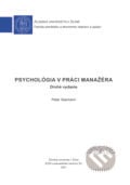 Psychológia v práci manažéra - Peter Seemann, 2021
