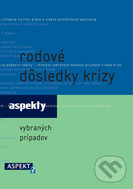 Kniha: Rodové dôsledky krízy (Aspekt). Aspekt, 2011