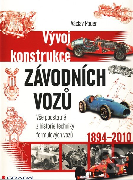 Kniha: Vývoj konstrukce závodních vozů (Václav Pauer). Grada, 2011