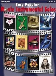 Easy Popular Movie Instrumental Solos Book & CD Alto Sax (Pop Instrumental Solo Series), 
