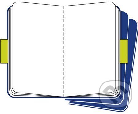 Moleskine - sada 3 veľkých čistých notesov (modrá väzba) (Moleskine)