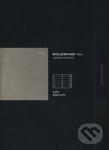 Moleskine - veľký folio adresár (čierny), Moleskine