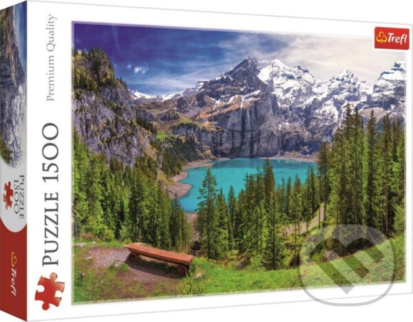 Levně Jezero Oeschinen, Alpy - puzzle z kategorie Prírodné scenérie