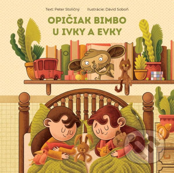 Levně Opičiak Bimbo u Ivky a Evky - Peter Stoličný, Dávid Soboň (ilustrátor) - kniha z kategorie Pre deti a mládež