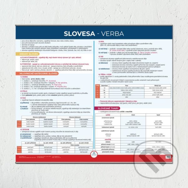 Levně Slovesa - Nástěnná mapa do třídy
