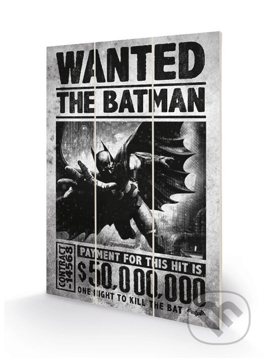 Obraz - maľba na dreve DC Comics - Batman: Wanted, Batman, 2020