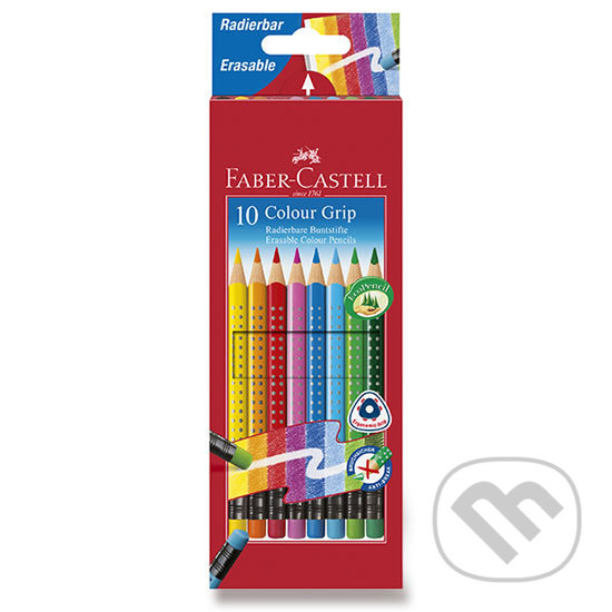 Levně Faber - Castell Pastelky trojhranné Grip 2001 - s gumou 10 ks