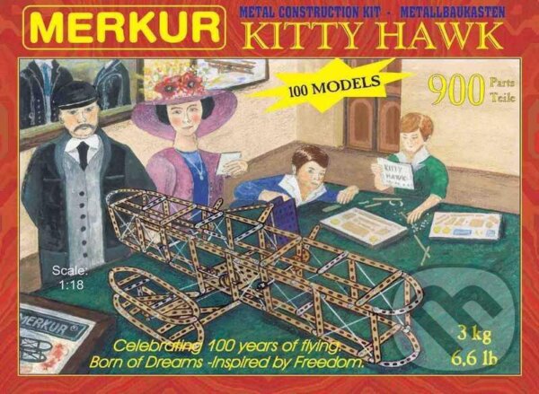 Levně Merkur Kitty Hawk (900 dílů, 100 modelů) - hra z kategorie Stavebnice