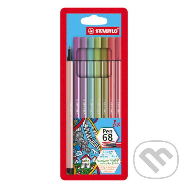 Levně Fixka STABILO Pen 68 sada 8 ks