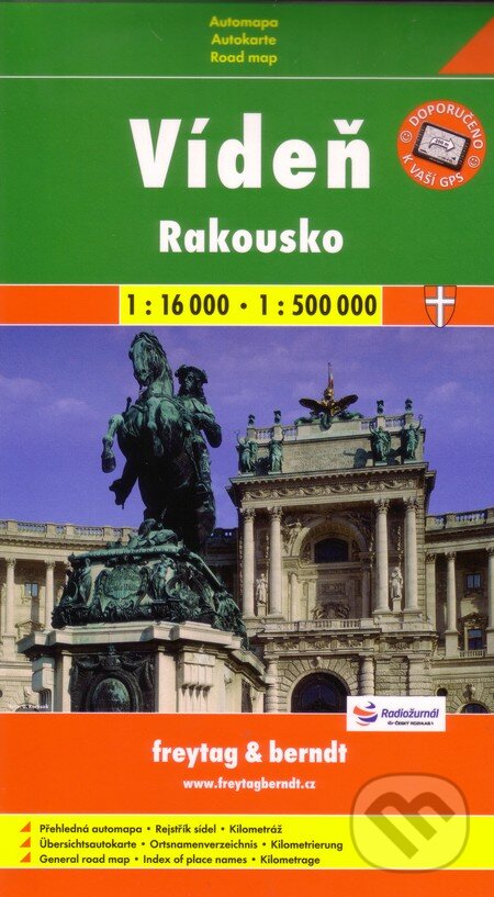 Levně Vídeň, Rakousko 1:16 000 1:500 000 (Automapa)