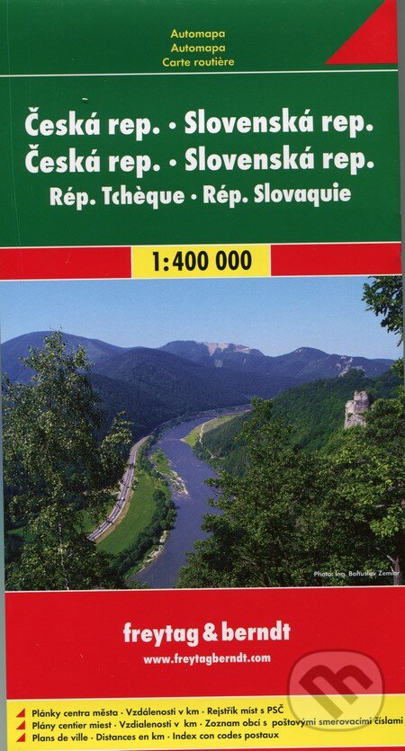 Levně Česká republika, Slovenská republika 1:400 000 (Automapa - Platná do konca roka 2019)