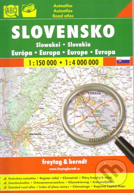Levně Slovensko 1:150 000 1:4 000 000 (Autoatlas)