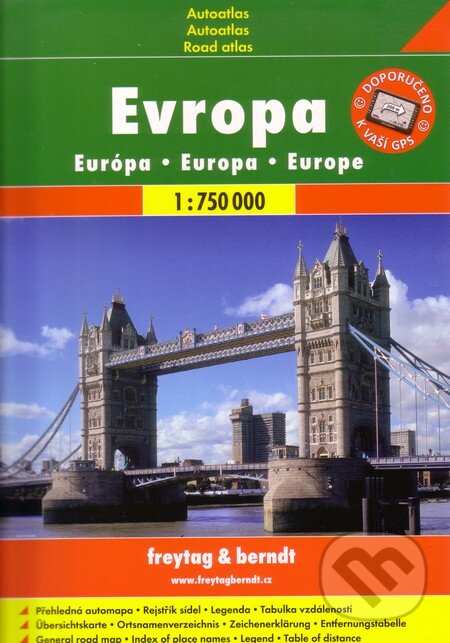 Evropa  1:750 000 (freytag&berndt). freytag&berndt, 2013
