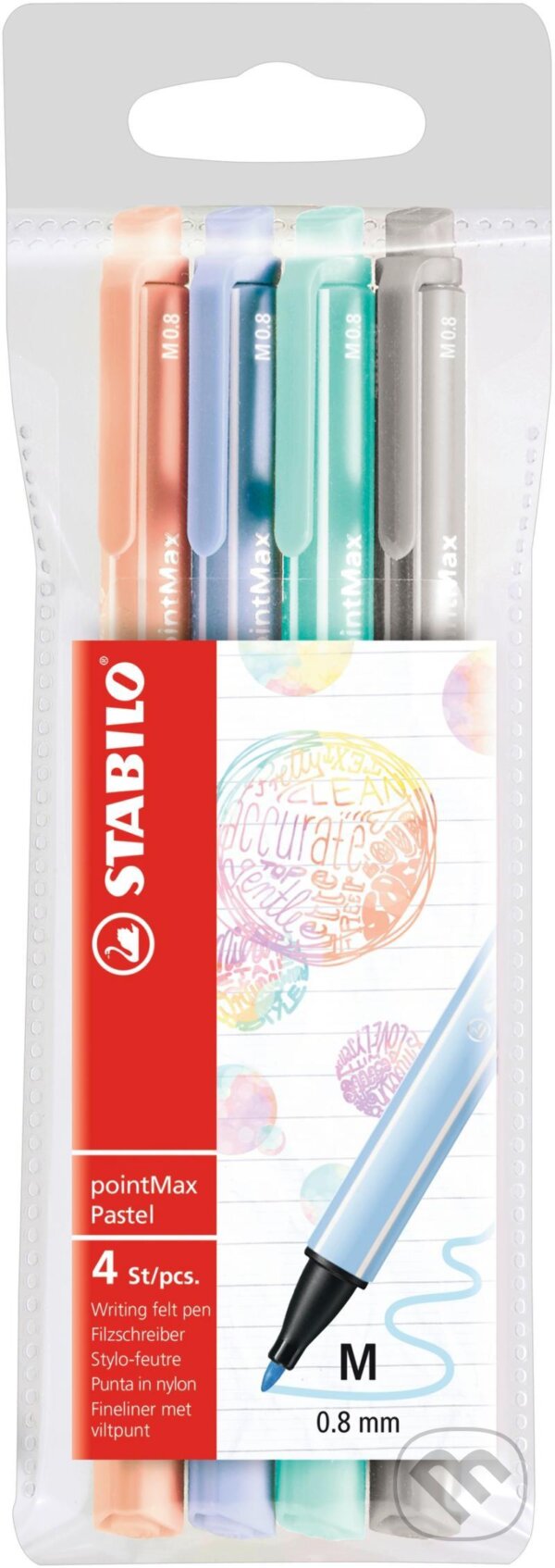 Levně STABILO Point Max - Pastelové farby (4 ks)